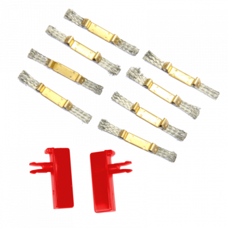 Carrera – Lot De 8 Tresses Double Contact First 20065508 – Accessoire Original Pour Voitures RC