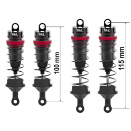 Kit de 4 amortisseurs Alu...